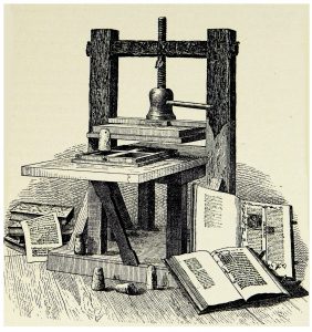 Johannes Gutenberg printing press