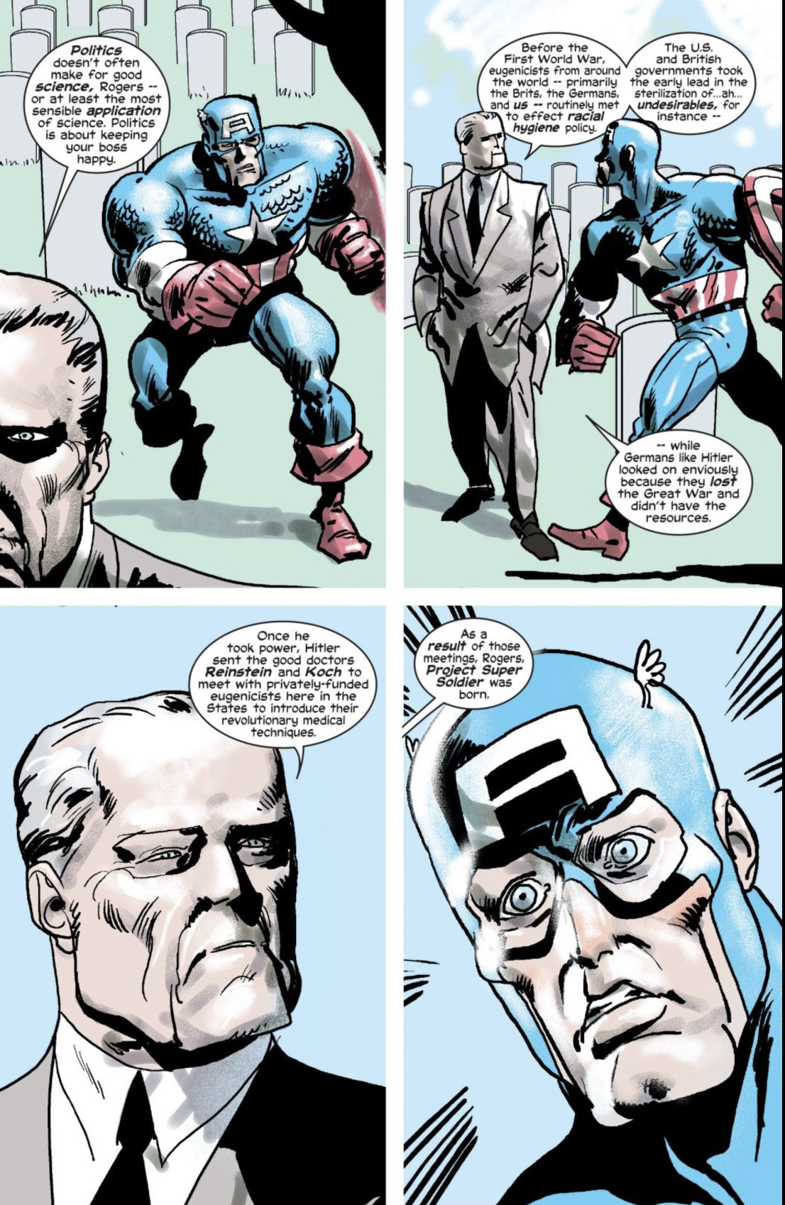 Cap learns the truth